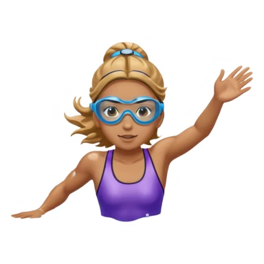 girl swimming athlete sticker