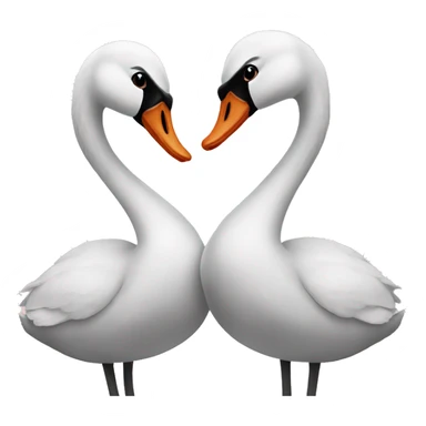 2 Swans in love sticker