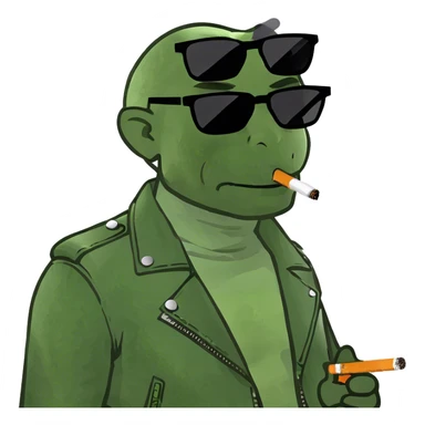 Dude smoking  sticker