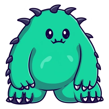 huge monster feet with claws sticker