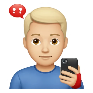 ligth man sending a text message sticker