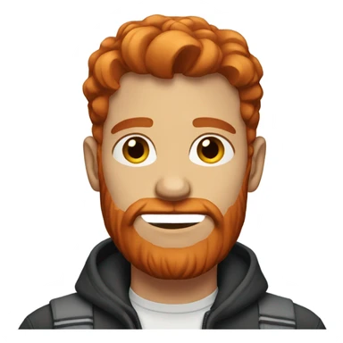 Man with red hair and short beard sticker