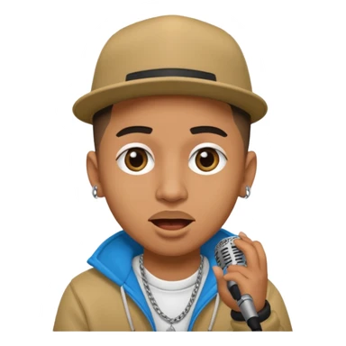 Duki cantando rapero argentino sticker