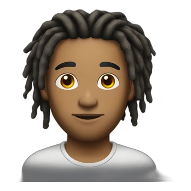Guy with dreads on top and the sides is a fade sticker
