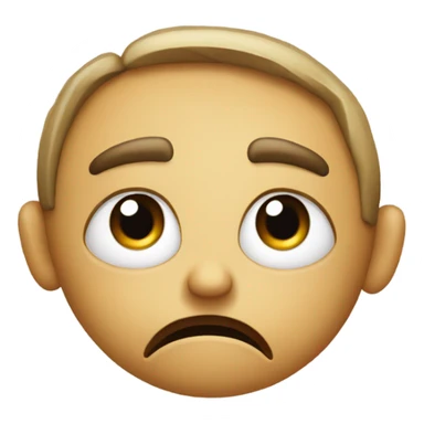 Emoji with really big frown sticker