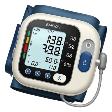 blood pressure cuff on arm sticker