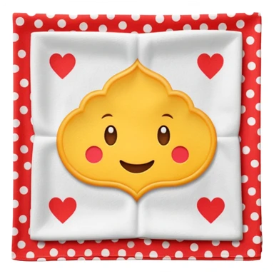 patterned napkin sticker