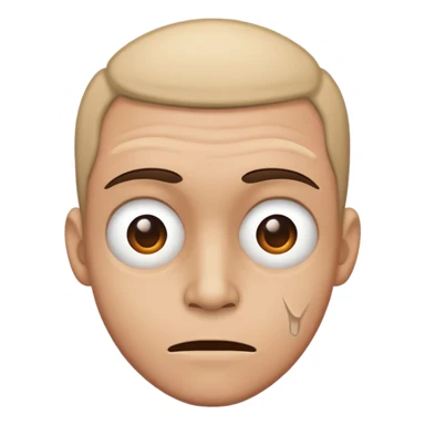 Crackhead face  sticker