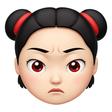 Pucca enojada  sticker