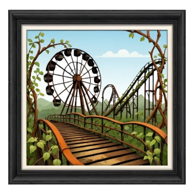 abandoned amusement park sticker