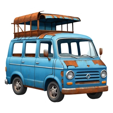 Broken Urban Vehicle blue sticker