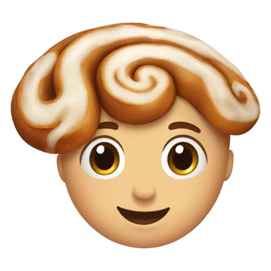 Realistic cinnamon roll ￼ sticker