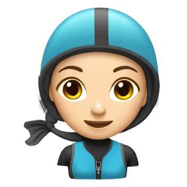 Spring board female Diver  sticker