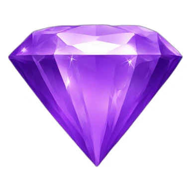 purple shining diamond sticker