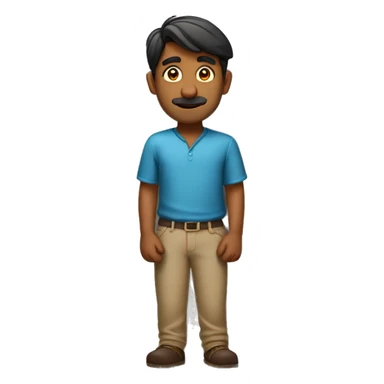 indian guy leaning on a wall sticker