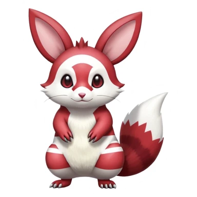 Shiny Furret-Minccino-Zangoose-Hybrid (Full body) sticker