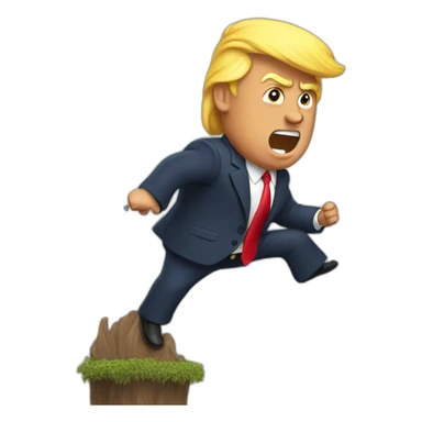 trump in the wind sticker
