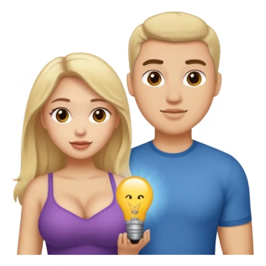 an naked girl with huge tits and naked guy sticker