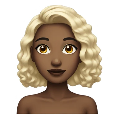 Girl wearing makeup sticker