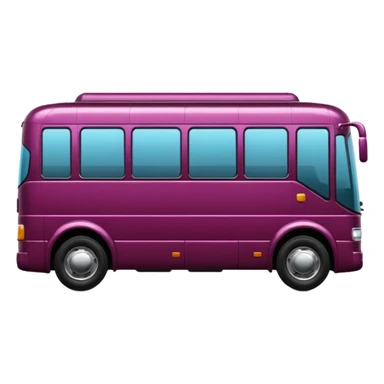 Italian autobus burgundy sticker
