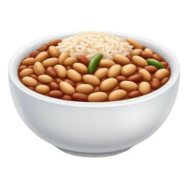 bowl of beans and rice sticker
