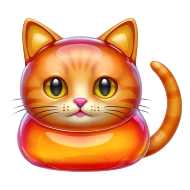 Jelly/jam jar cat sticker