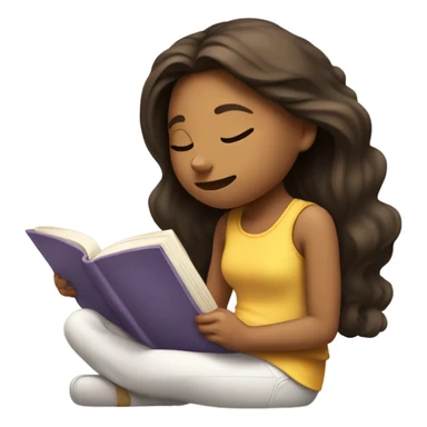 Girl relaxing sticker