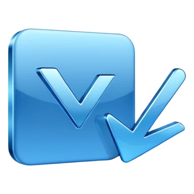 blue shiny checkmark  sticker