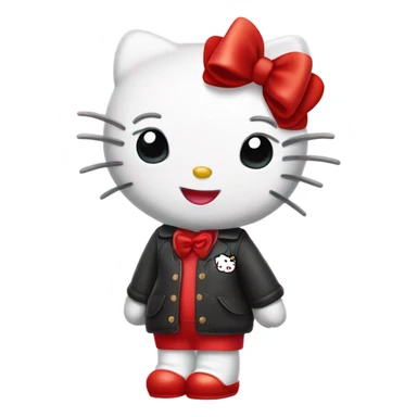 hello kitty blowing kisses sticker