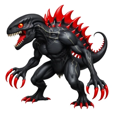 Venom-Groudon-Xenomorph-Darkrai-fusion, full body sticker