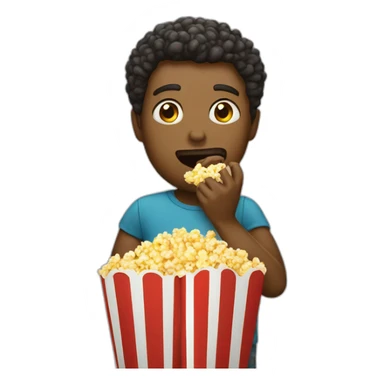 Cinema eating popcorn  sticker
