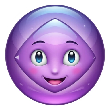 Cristal púrpura sticker