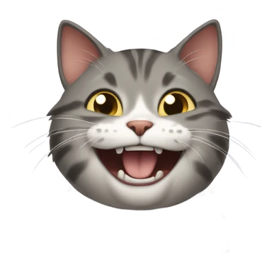 the cat laughs sticker