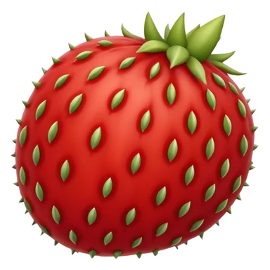 Stenocereus genus fruit without spikes, red and round sticker