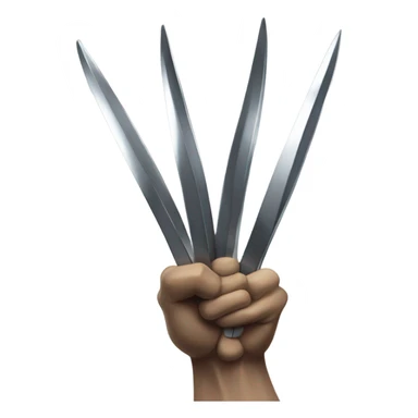 wolverine claw blades  sticker