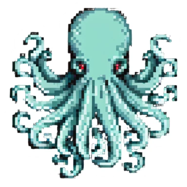 hand with tentacles instead of fingers sticker