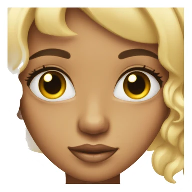 girl wearing lashes sticker