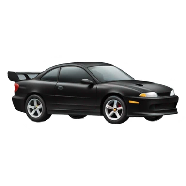 Race car black car sticker