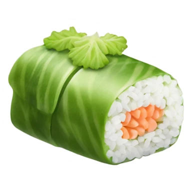 Wasabi salad sushi sticker