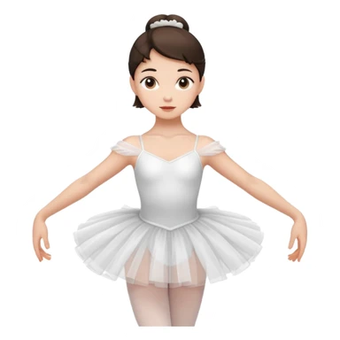 Ballet brunette white girl  sticker