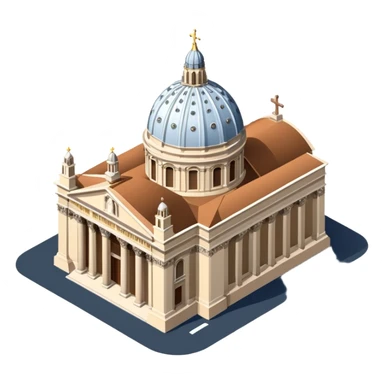 saint peter's church rome 
no frame, no squared style
aereal view from up sticker