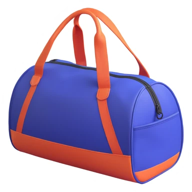 realistic 3D style gym bag, detailed textures, shadows sticker