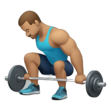 adaptive strength training, featuring a person with one leg engaged in weightlifting. sticker