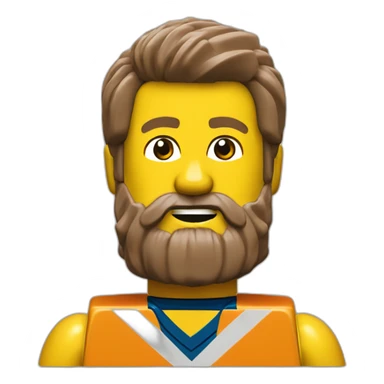 Lego-man-beard sticker