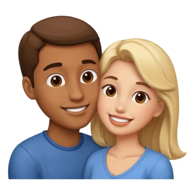 2 people kissing sticker