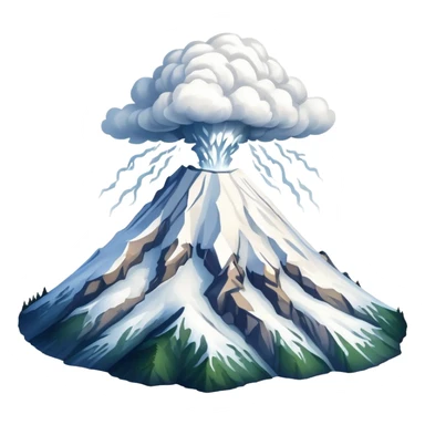 Snowy-mountain-mt-mount-rainier eru sticker