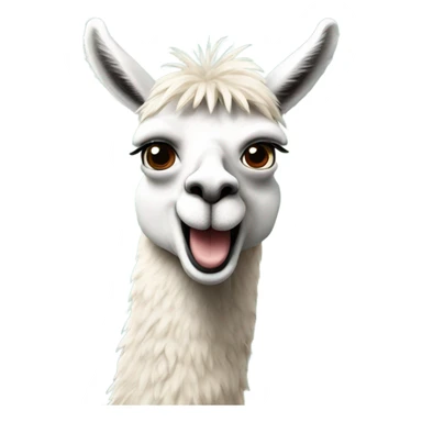 llama waving hi  sticker