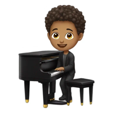 Niño pianista sticker
