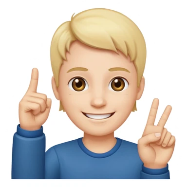 Smiling face with middle finger sticker