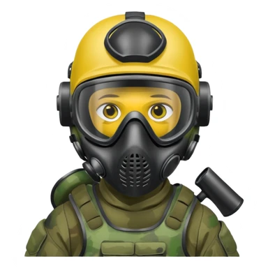 paintball player sticker